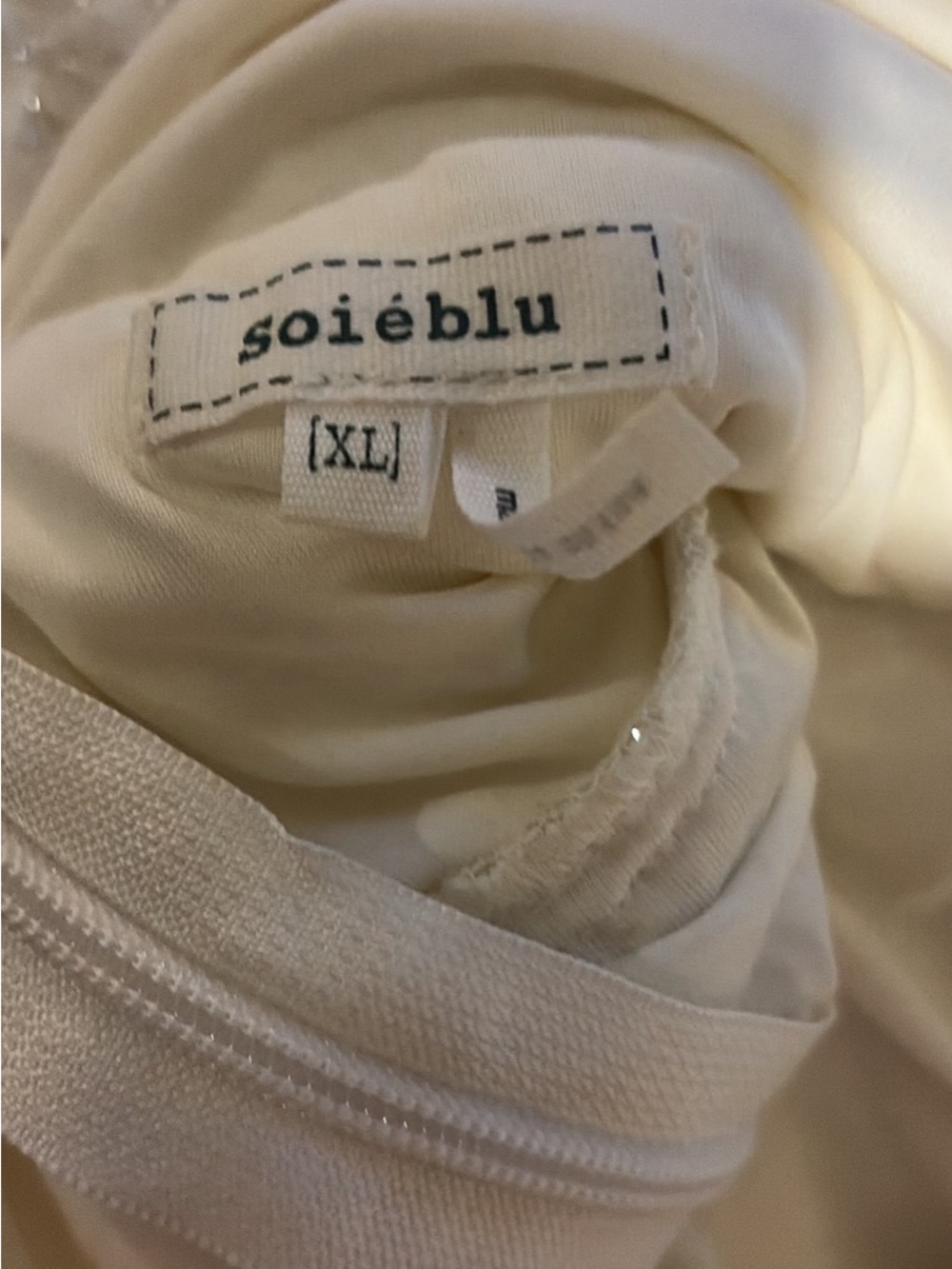 Soieblu Cream Lightweight Women's Dress